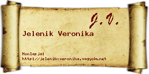 Jelenik Veronika névjegykártya